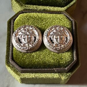 Versace Medusa Sterling earrings, by Italian designer H.W. "BURDICK" CO